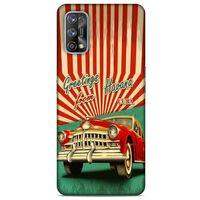 Retro (12) Desen Koruyucu Silikon Renkli Oppo Realme 7 Pro Kılıf