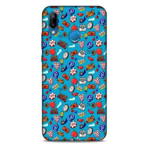 Retro (21) Desen Koruyucu Kapak Renkli Huawei P20 Lite Kılıf