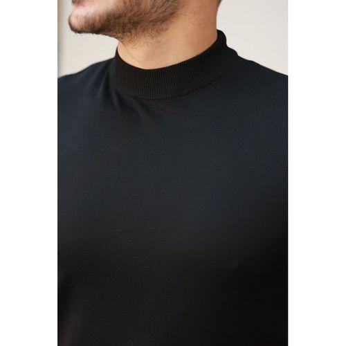 Erkek Yarım Balıkçı Yaka Kısa Kollu Tişört