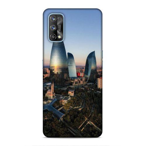 Realme 7 Pro Uyumlu Kılıf Azarbaijan (32) Soft Silikon Kılıf Azerbaycan Kuleleri
