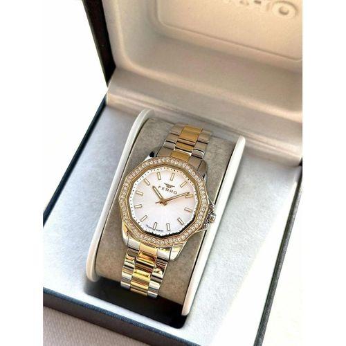 Ferro FL21540AWT-D Quartz Çelik Altın/Gri 32 mm Kadın Kol Saati