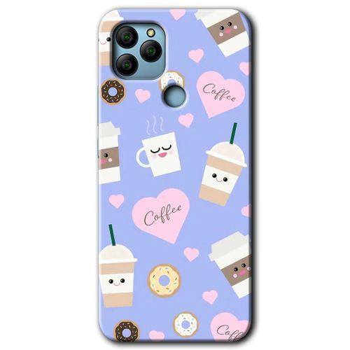 General Mobile GM 21 Kılıf HD Desen Baskılı Arka Kapak - Coffee Cake