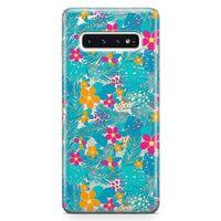 Samsung Galaxy S10 Kılıf Hawai Palmiye Arka Kapak Koruma Desenli Full Koruyucu