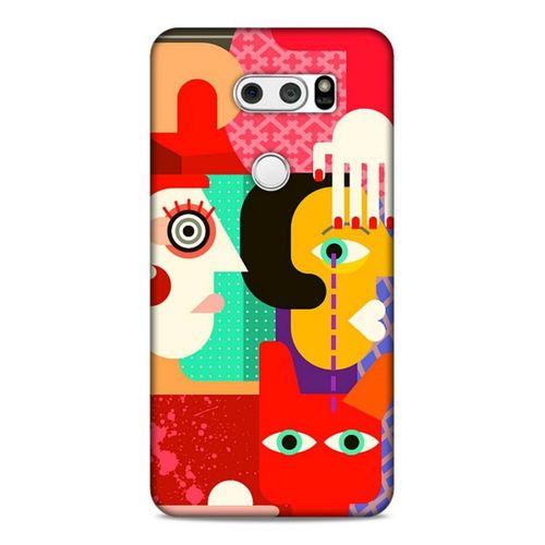 Lopard LG K50S Uyumlu Kılıf Soyut Sanat (15) Baskılı Antişok Kılıf