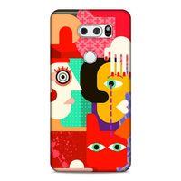 Lopard LG K50S Uyumlu Kılıf Soyut Sanat (15) Baskılı Antişok Kılıf