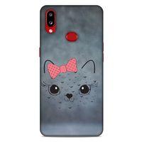 Lopard Samsung Galaxy A10s Uyumlu Kılıf Kediler (13) Silikon Kap Papyonlu