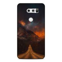 Lopard LG K40S Uyumlu Kılıf Gece'S (47) Crystal Flex Kılıf Kızıl Yol