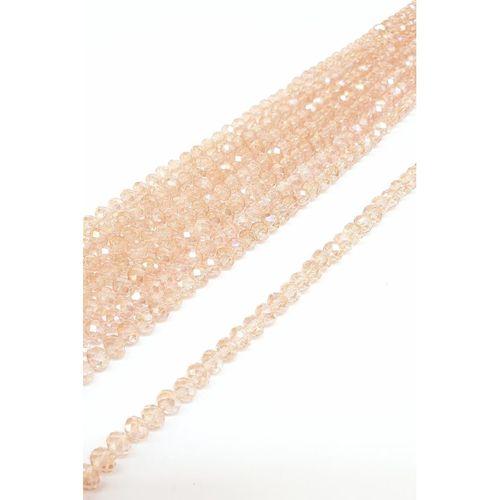 Şeffaf Somon Kristal Boncuk 6 Mm