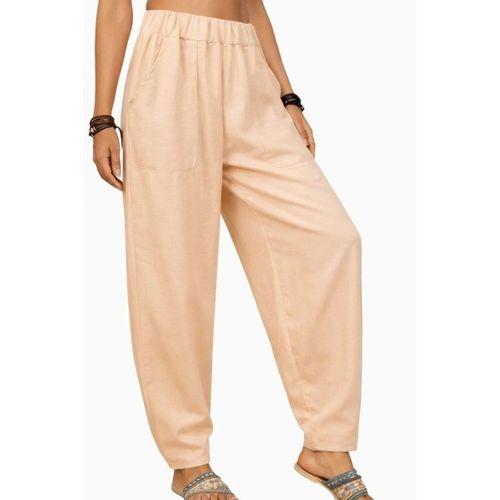 Kadın Yüksek Bel Cep Detaylı Pantolon