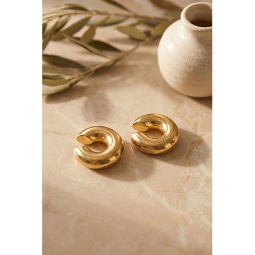 316L Çelik Gold Renk Çiftli Earcuff Küpe