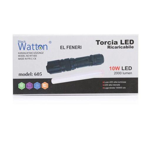 10w 2000 Lümen 4 Renk Güçlü El Feneri Wt-605