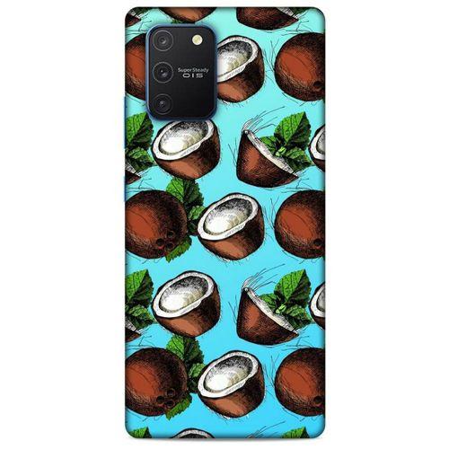 Frutix Hindistan Cevizi 02 Samsung Galaxy S10 Lite Kılıf Desenli Silikon