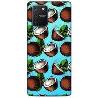 Frutix Hindistan Cevizi 02 Samsung Galaxy S10 Lite Kılıf Desenli Silikon