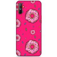 Realme C3 Uyumlu Kılıf Pembe Delisi (28) Arka Kapak Donut