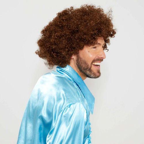 Eğitici Oyuncak Kahve Renk Kıvırcık Afro Bonus Peruk