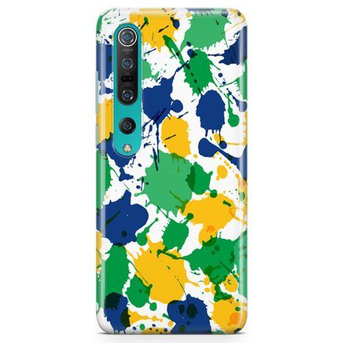 Xiaomi Mi 10 Kılıf Sarı Yeşil Mavi Arka Kapak Koruma Desenli Full Koruyucu