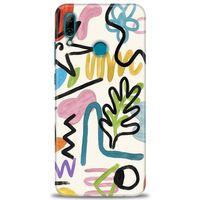 Huawei P Smart 2019 Kılıf HD Baskılı Kılıf - Çizimler + Tam Ekran Koruyucu