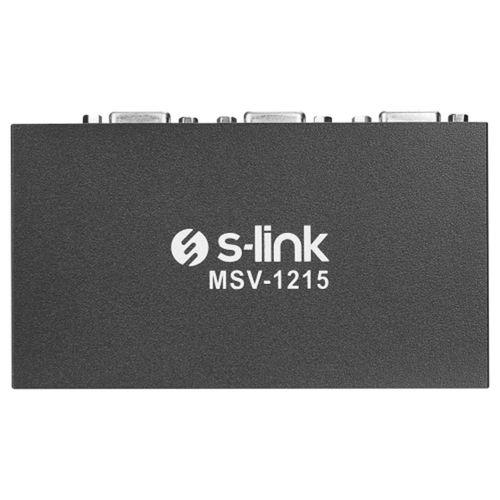 S-Link MSV-1215, 2xVGA, D-Sub Monitör Çoklayıcı, 150Mhz (1PC-2Monitör)