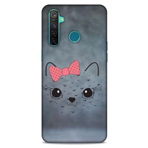 Lopard Oppo Realme 5 Pro Uyumlu Kılıf Kediler (13) Silikon Kap Papyonlu