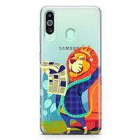 Samsung Galaxy A60 Kılıf Aslan Kral Arka Kapak Koruma Desenli Full Koruyucu