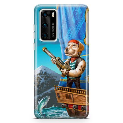 Huawei P40 Kılıf Mafya Köpek Arka Kapak Koruma Desenli Full Koruyucu