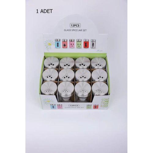 Cam Baharatlık Demir Kapaklı 1 Adet Royaleks-MTR-2203-06