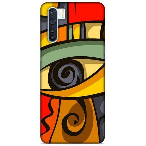 Lopard Oppo A91 Uyumlu Kılıf Soyut Sanat (7) Baskılı Telefon Kılıfı