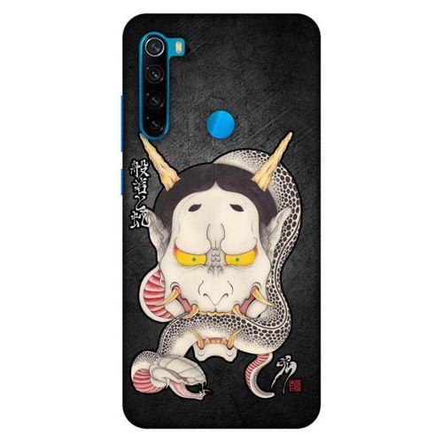 Lopard Xiaomi Redmi Note 8 Uyumlu Kılıf Tattoo's (50) Shockproof Kılıf Hannya Kijo Dövme