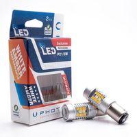 P21/5W 12V Uyumlu 1016 White Amber LED