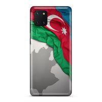 Huawei Y5P Uyumlu Kılıf Azarbaijan (9) Kılıf Kumaş Bayrak