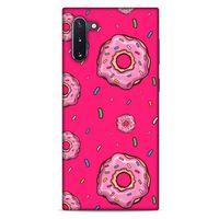 Samsung Galaxy Note 10 Uyumlu Kılıf Pembe Delisi (28) Arka Kapak Donut