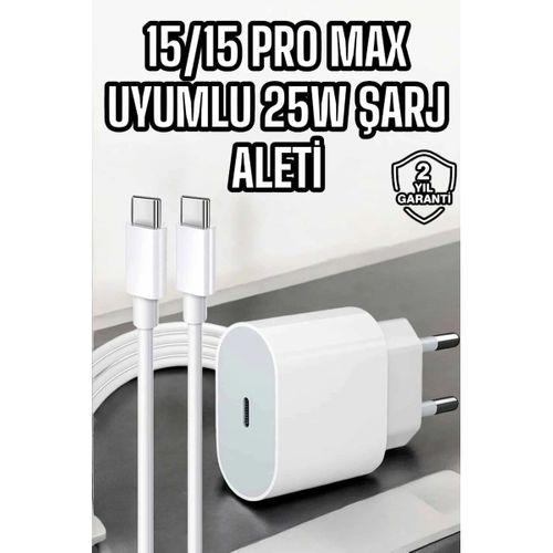 İos Uyumlu Type-c Girişli Hızlı Şarj 15/15 Pro Max Adaptör Ve Kablosu
