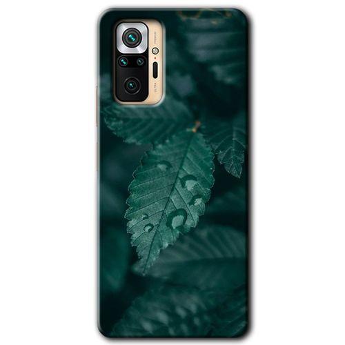 Xiaomi Redmi Note 10 Pro Kılıf Baskılı Kapak - Yağmurlu Yaprak + 5D Tam Kaplayan Cam