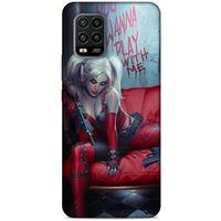 Xiaomi Mi 10 Lite Uyumlu Kılıf Harley Quinn (22) Tam Koruma Kılıfı Kırmızımsı kahverengi