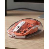 Şeffaf Kablosuz Mouse Bluetooth Bağlantılı Sessiz Tıklama