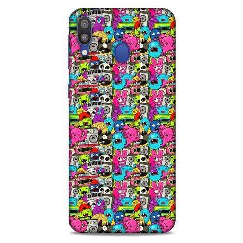 Graffitix (34) Desenli Silikon Kapak Samsung Galaxy M20 Kılıf