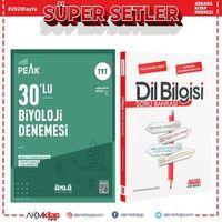 Ünlü Yayıncılık TYT Biyoloji Best Peak 30 lu Denemesi ve AKM Dil Bilgisi Soru Bankası Seti 2 Kitap