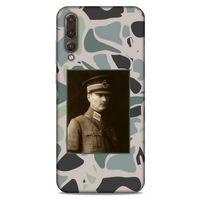 Huawei P20 Pro Kılıf Atatürk (16) Kalın Kılıf Kamuflaj Açık Yeşil