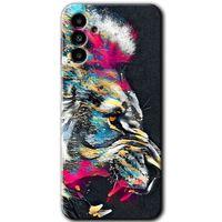 Galaxy M23 Kılıf HD Desen Baskılı Arka Kapak - Colorfull Aslan
