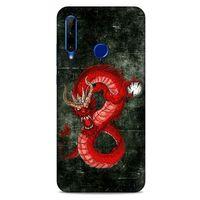 Huawei Honor 20 Lite Kılıf Dragons (23) Ultra Koruma Kılıfı Tatoo Kırmızı Ejderha