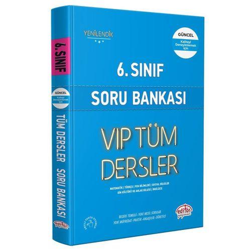 6. Sınıf VİP Tüm Dersler Soru Bankası Editör Yayınları