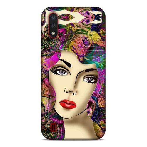 Lopard Samsung Galaxy A01 Uyumlu Kılıf Sürreal Yüzler ♀ (17) Tasarım Kılıf Baskılı