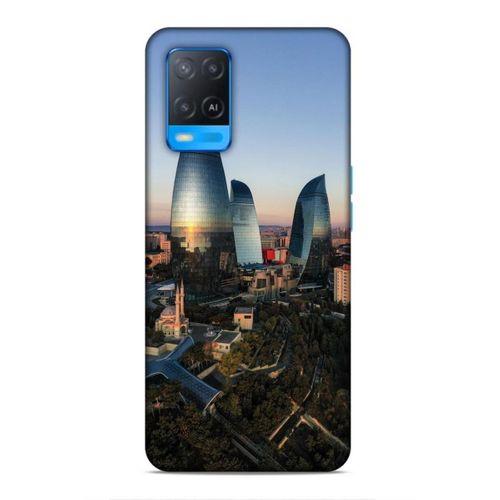 Oppo A54 4G Uyumlu Kılıf Azarbaijan (32) Soft Silikon Kılıf Azerbaycan Kuleleri
