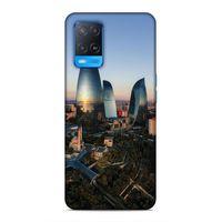 Oppo A54 4G Uyumlu Kılıf Azarbaijan (32) Soft Silikon Kılıf Azerbaycan Kuleleri