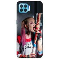 Oppo Reno 4 Lite Uyumlu Kılıf Harley Quinn (23) Ultra Koruma Kılıfı Kırmızı-menekşe