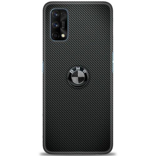 Realme 7 Pro Kılıf HD Baskılı Kılıf - Bmw Siyah + Tam Ekran Koruyucu