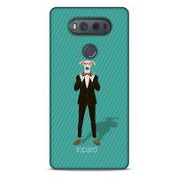 LG K61 Kılıf FunnyMaX (12) Koruyucu Silikon Turkuaz Köpek