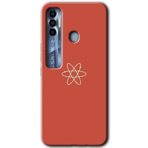 Potkal Hediye Fabrikası Tecno Spark 7 Pro Kılıf HD Desen Baskılı Arka Kapak - Atom