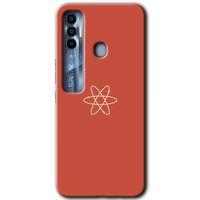 Potkal Hediye Fabrikası Tecno Spark 7 Pro Kılıf HD Desen Baskılı Arka Kapak - Atom