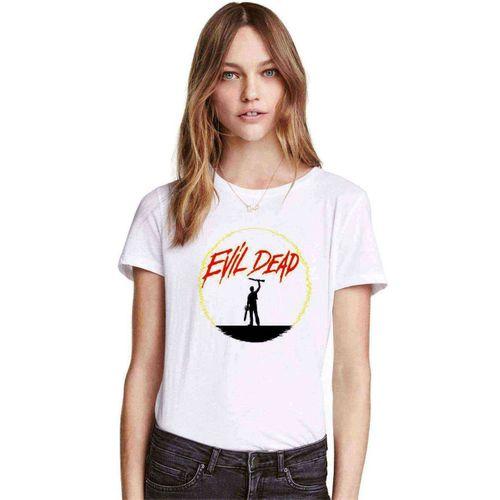 Silhouette Evil Dead Kadın Beyaz Tshirt